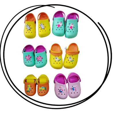 Combo emprendedor promo zuecos bicolor niños