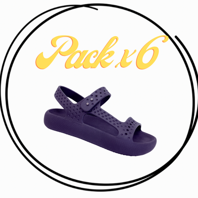 pack x 6 Sandalia PREMIUM Teva inyectada full plastic