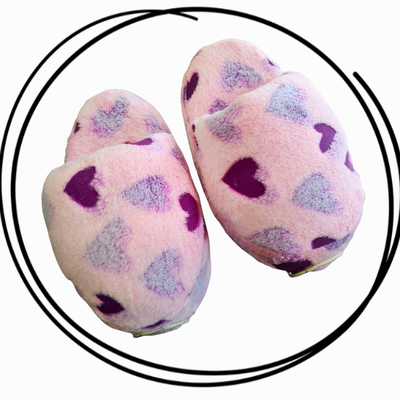 Pantuflon animado premium corazones