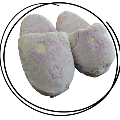 Pantuflon animado premium luminoso unicornio