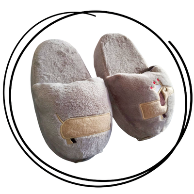Pantuflon animado premium perrito salchicha
