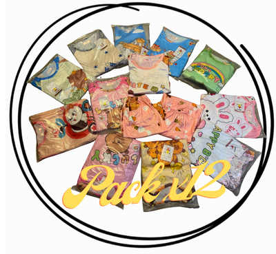 Pack x12 Pijama niños verano 3 piezas sublimados premium 