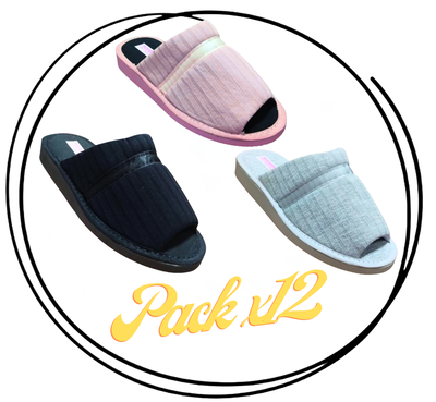 Pack x12 Pantufla dama verano morley SV punta abierta 35/40