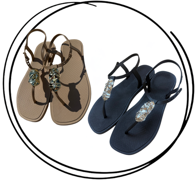 Ojota con tobillera regulable y dije PREMIUM 35-40 TENDENCIA 2026