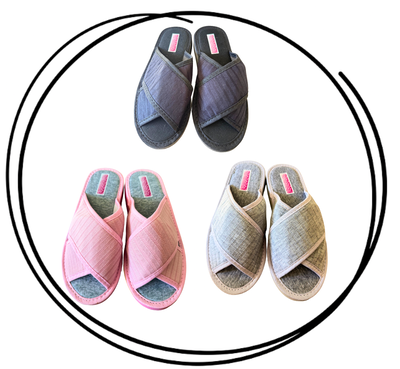 Pack x6 o x12 Pantufla dama cruzada morley SV 35/40