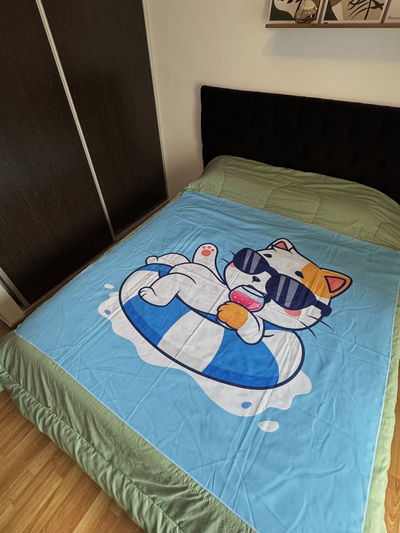 LONA PLAYERA GATITO PLAYA 150x150