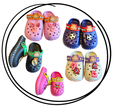 Pack x6 o x12 Zueco importado pines personajes bebés 19/24