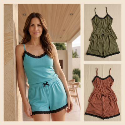 PIJAMA CORTO MUSCULOSA MORLEY DAMA LISO