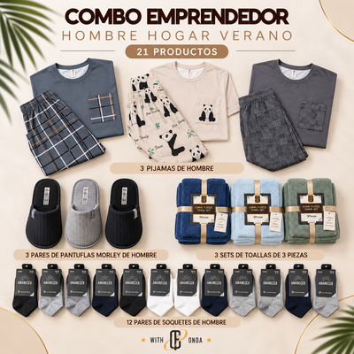 COMBO EMPRENDEDOR HOMBRE HOGAR VERANO ✨