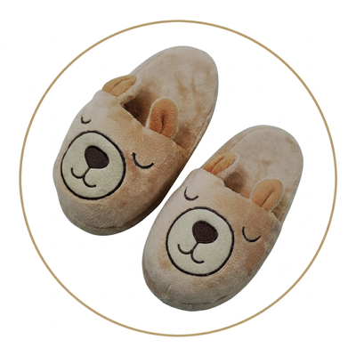 Pantuflon animado premium OSITO MARRON