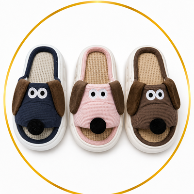 Pantufla Animada Perrito Unisex Base Soft Abierta 36/41 🐶