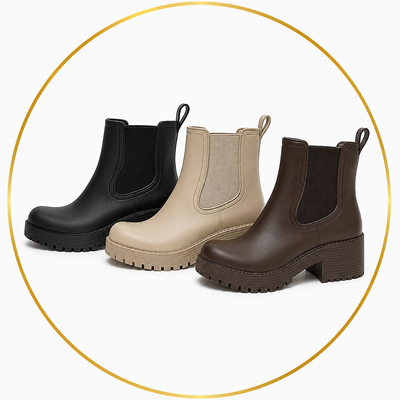 PROMO 🔥Botas taco goma premium clásicas corta