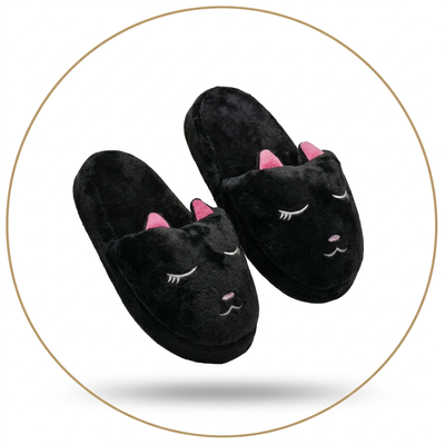 Pantuflon animado premium GATITO DORMIDO