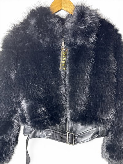Campera piel y eco cuero