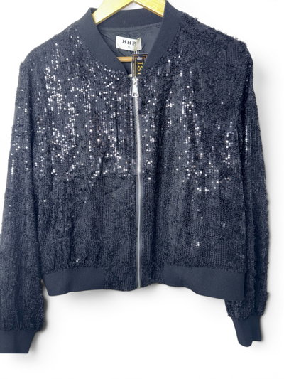 Campera bomber lentejuelas importada