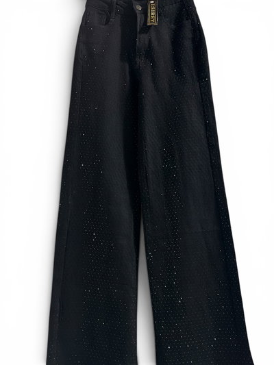Jeans Wide leg importado full brillo