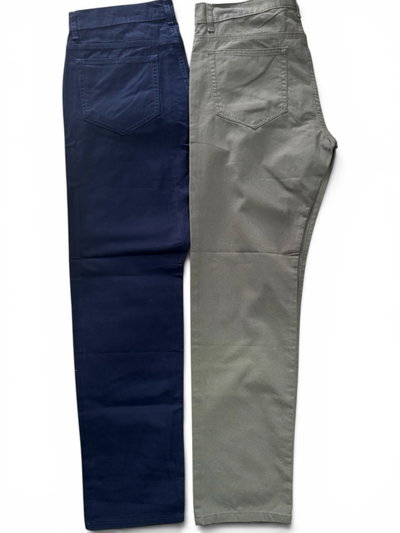 Pantalón recto clàsico gabardina de Hombre