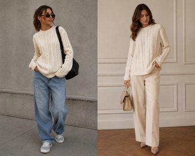 Sweaters doble bremer trenzas