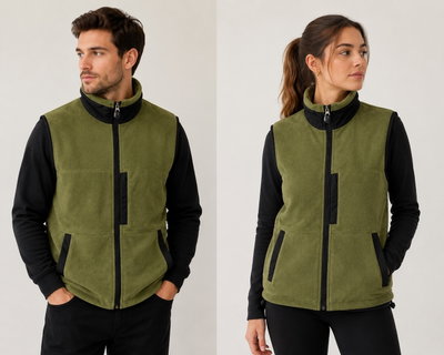 Chaleco Polar con vivos Unisex