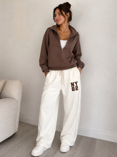 Pantalón de algodón frizado
