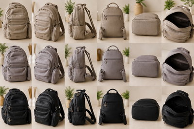 Mochila eco cuero importada IRUN grande