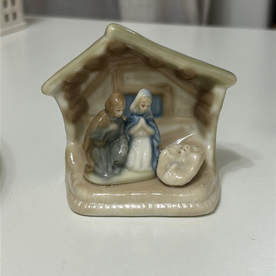 Pesebre de cerámica artesanal 