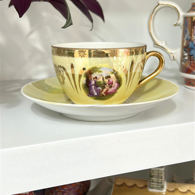 Taza de té tornasolada 