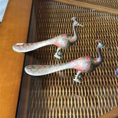 Pareja de latón de faisanes / pavo real (precio individual)