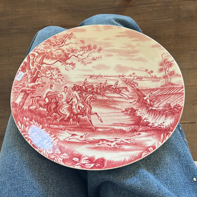 Plato/Fuente ovalado de porcelana inglesa Johnson Bros modelo Tally Ho