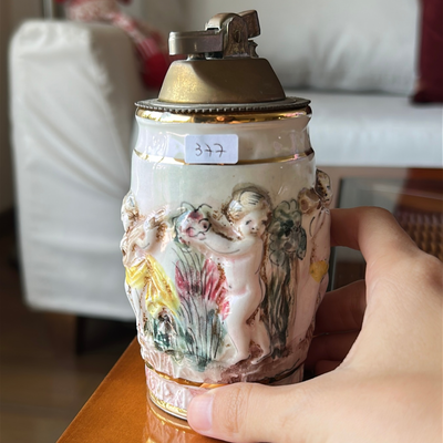 Jarrón/Encendedor a gas antiguo decorativo Capodimonte