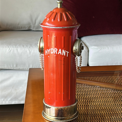 Antigua licorera caja musical diseño extinguidor de fuego, " Hydrant"