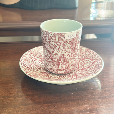 Taza de café de colección en porcelana Danesa Nymolle