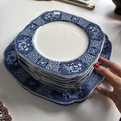 Plato de postre loza inglesa (precio individual)