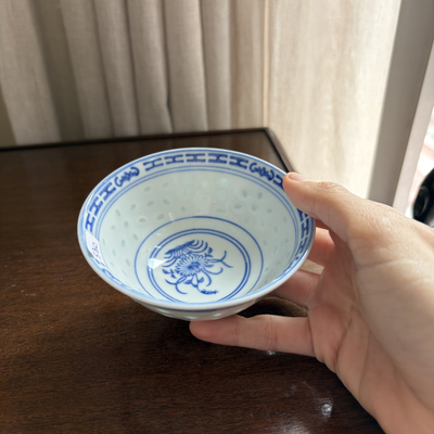 Cuenco de porcelana técnica GRANO DE ARROZ 