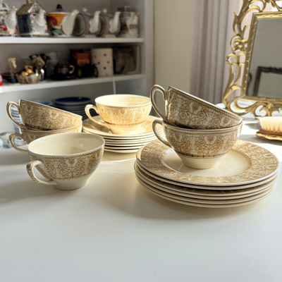6 tazas de té inglesas (precio individual)