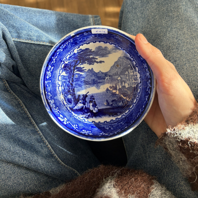 Cuenco de porcelana inglesa Burslen 