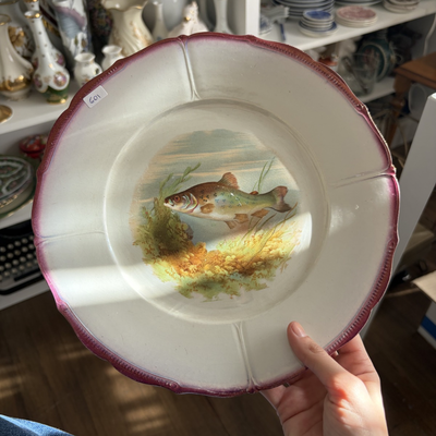 Plato decorativo de porcelana inglesa