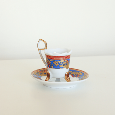 Taza miniatura Roja y Azul Europea