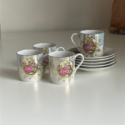 5 tazas de café nacaradas escena galante (el juego completo)