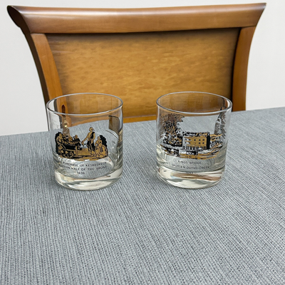 2 vasos de whisky antiguos (precio por cada uno)
