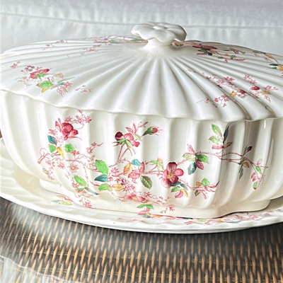 Sopera con bandeja y tapa inglesa Copeland Spode England