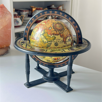 Globo terráqueo antiguo astrológico 