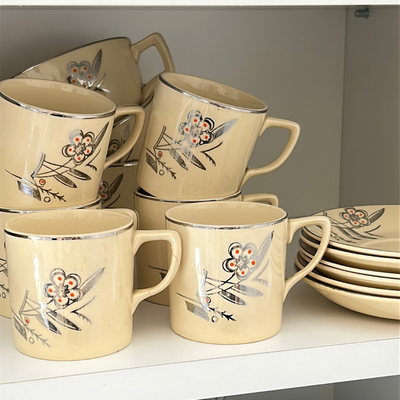 Juego de 6 tazas de café Johnson Bros New Victorian 