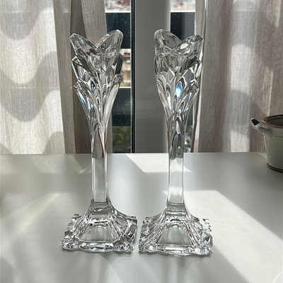 Candelabros de cristal (se venden juntos)