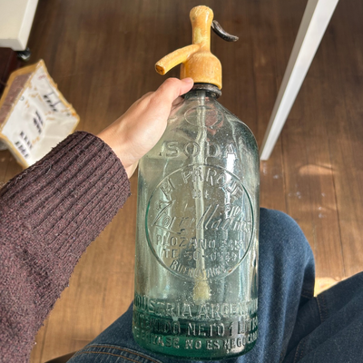Sifón de Soda Antiguo PVC