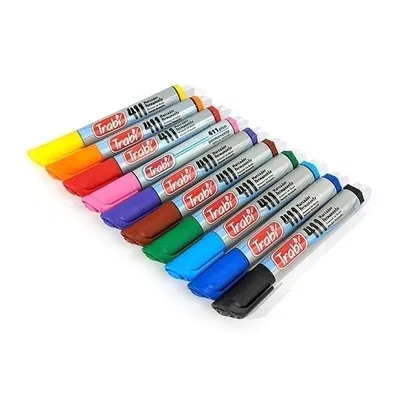 Marcador "TRABI" Permanente 411 Punta redonda