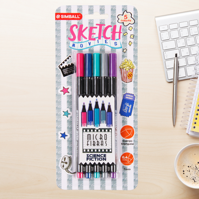 Microfibras SIMBALL - Sketch Science Fiction (5 unidades)