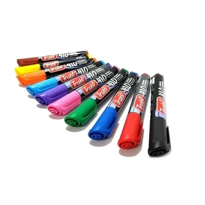 Marcador "TRABI" permanente 410 Punta chanfleada/ Biselada