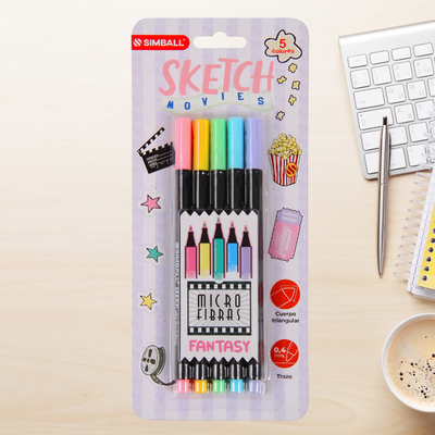 Microfibras SIMBALL - Sketch Fantasy (5 unidades)