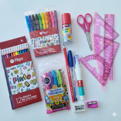 Combo cartuchera escolar N°1